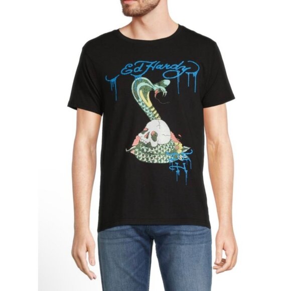 ED HARDY NWT Short Sleeve Cobra Graphic Tee XXL - Picture 9 of 9